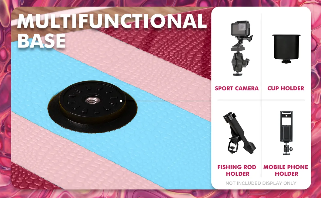 Tabla de Paddle Inflable de Puntos de Caída al por Mayor 3fin Sistema Portátil para Todos los Deportes Acuáticos Ventas Directas de Fábrica