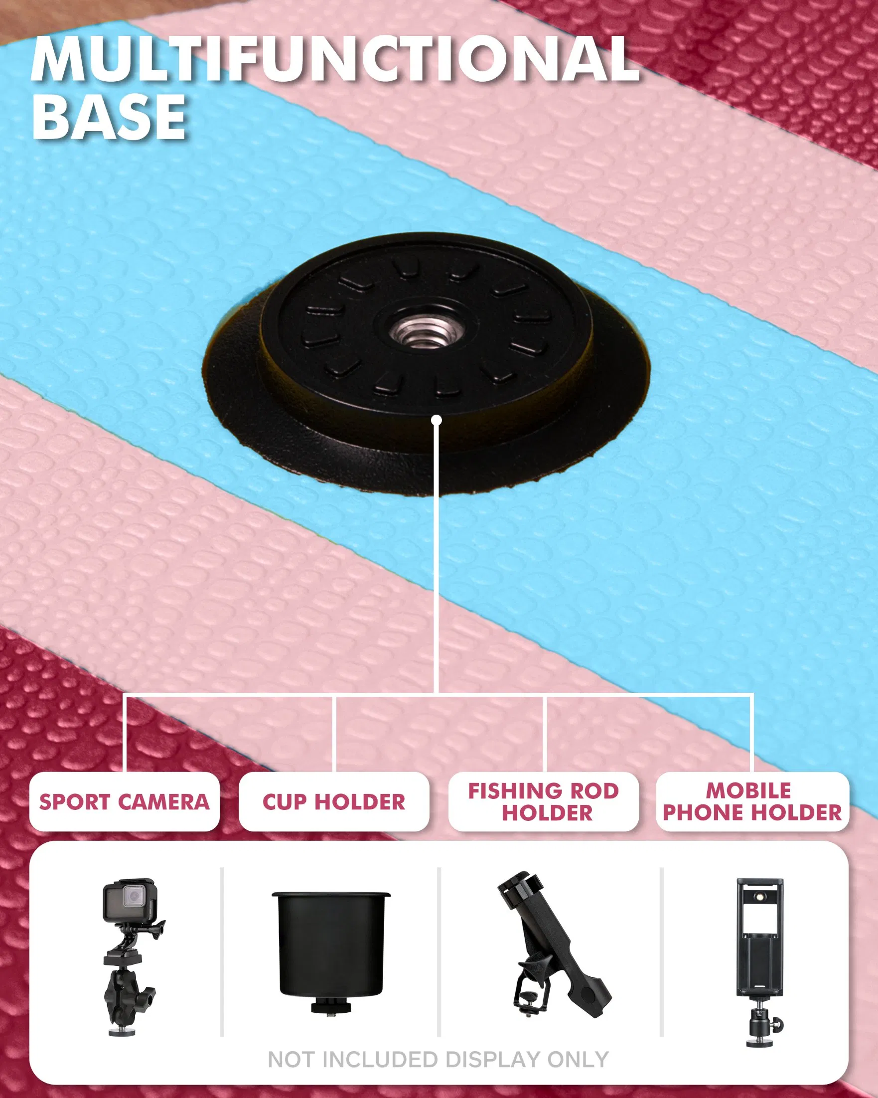 Tabla de Paddle Inflable de Puntos de Caída al por Mayor 3fin Sistema Portátil para Todos los Deportes Acuáticos Ventas Directas de Fábrica