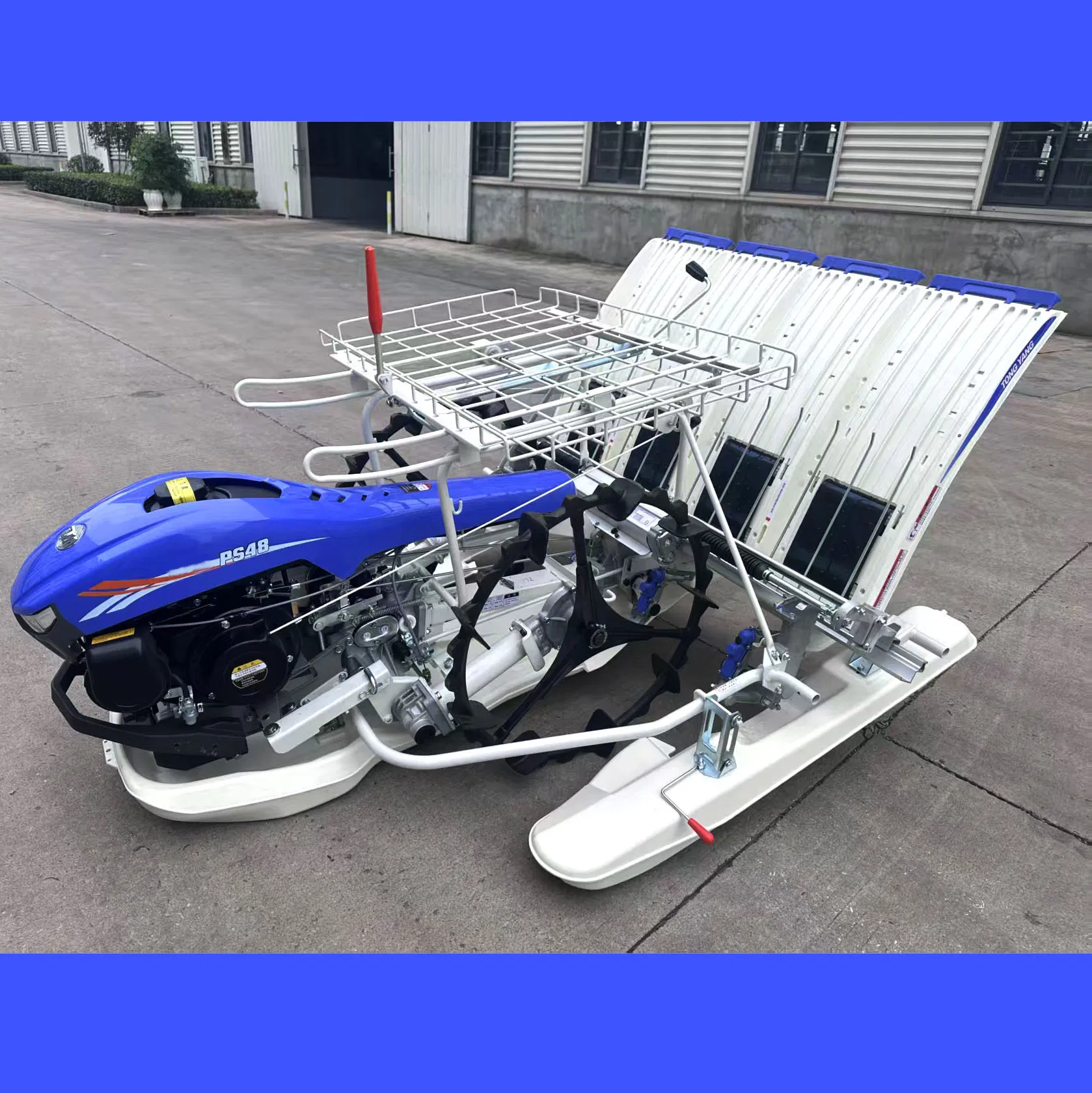 Gran Calidad 2.4 Kw Diesel 6 Filas Eficiente Transplantador de Arroz Manual