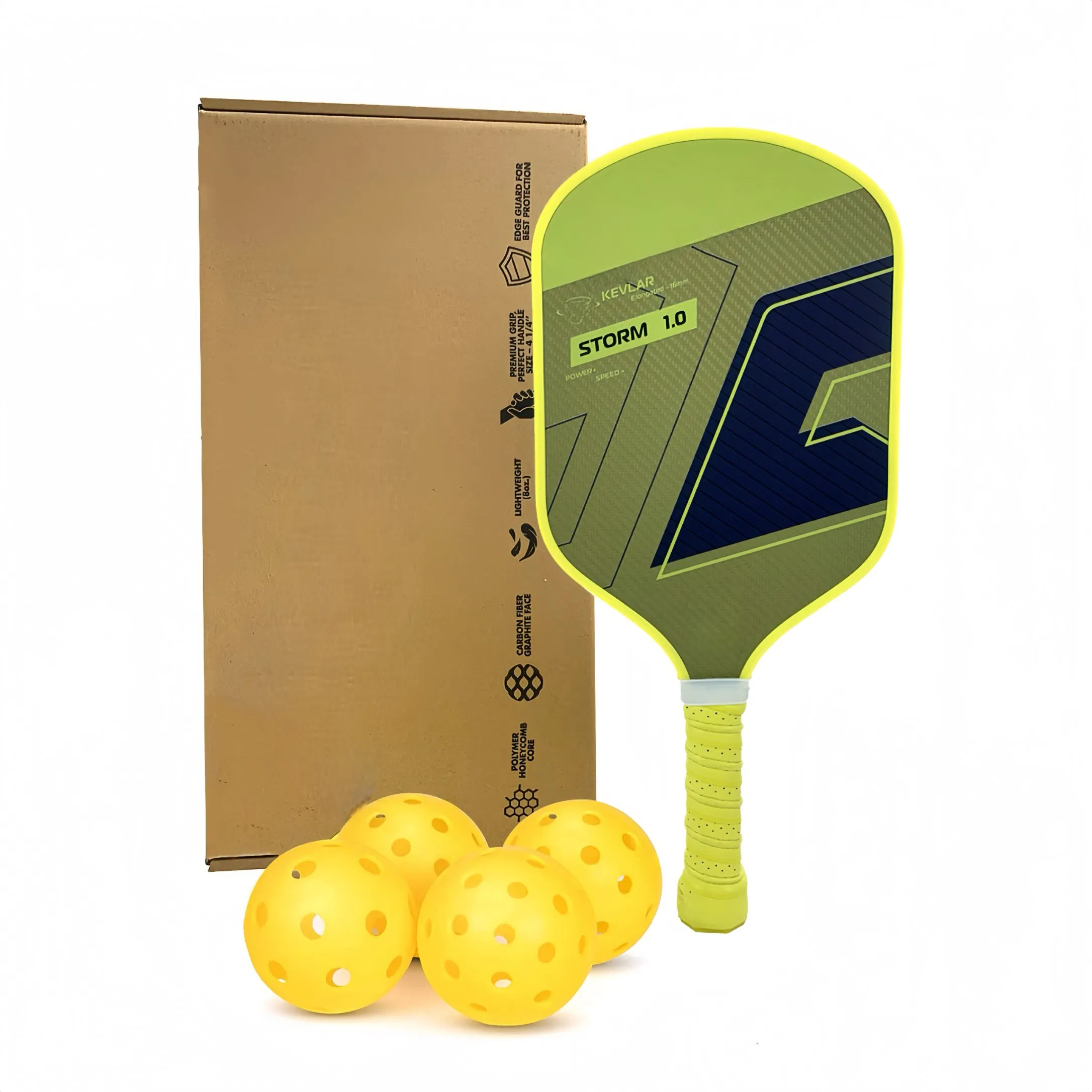 Pala de pickleball Anxun Elite con grafito termoformado y kevlar, construcción duradera de alto rendimiento para un juego preciso