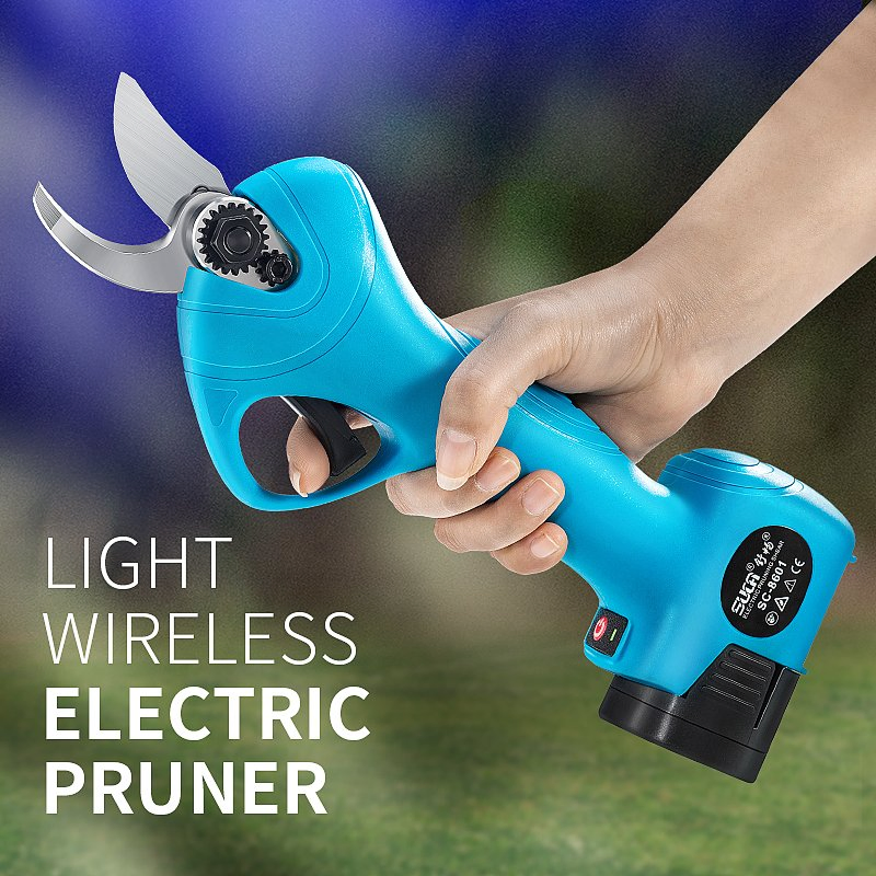 Suca Sc-8601 25mm Podadora a Batería Inalámbrica Tijeras para Podar Ramas Huerto Jardín y Tijera de Podar Eléctrica