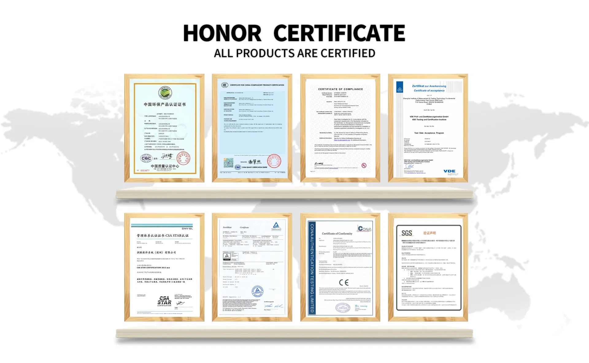 Certificaciones del rastrillo de jardín