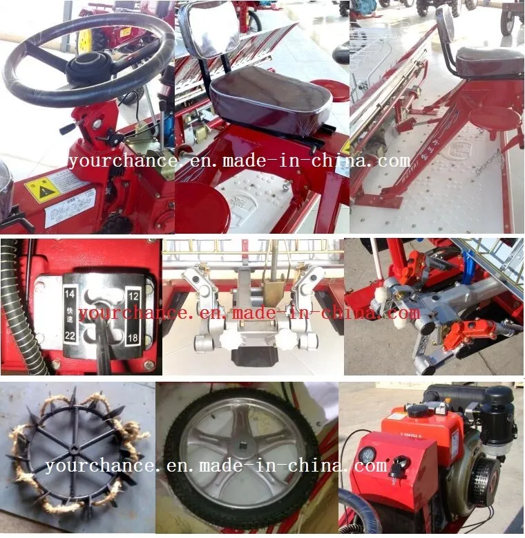 Venta Caliente en India 2z-8238 8 Filas 238mm Ancho Tipo de Conducción Transplantador de Arroz de Alta Calidad y Bajo Precio