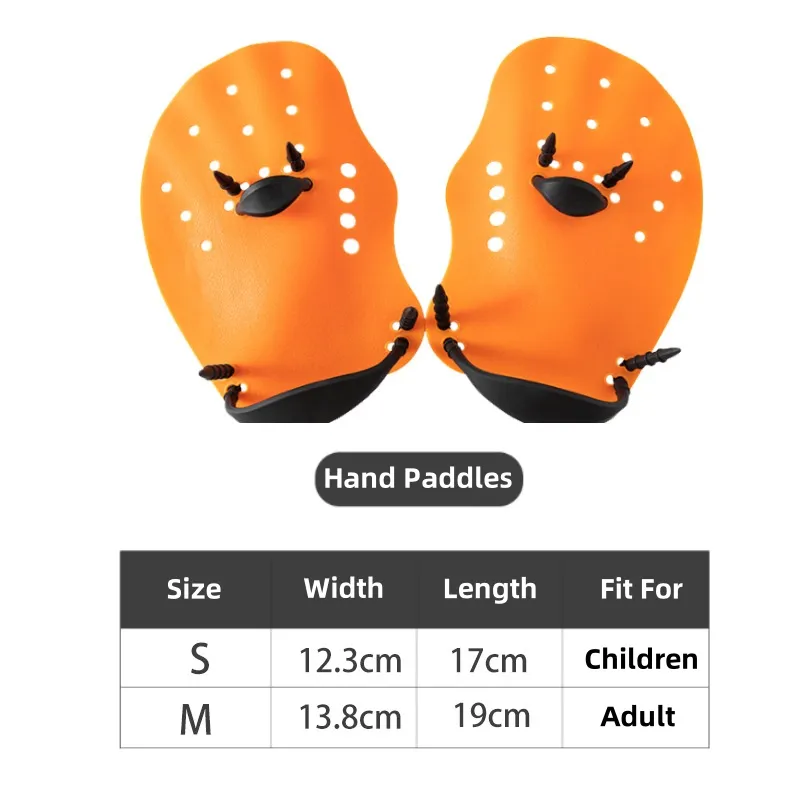Gloffie Equipamiento de Natación Aerodinámico Palas Ajustables Propulsión Mejorada Palas de Mano