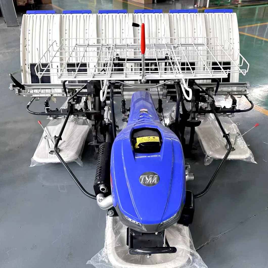 Gran Calidad 2.4 Kw Diesel 6 Filas Eficiente Transplantador de Arroz Manual
