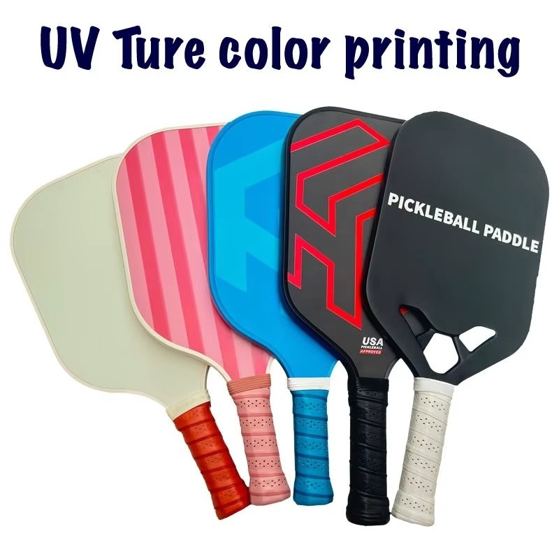 Aprobado por Anxspin Usapa T700 Raqueta de Pickleball Fricción Rugosa Paddle de Carbono Fibra Personalizada Superficie Rugosa Impresión Hueca Paddle de Pickle Paddle de Pickleball