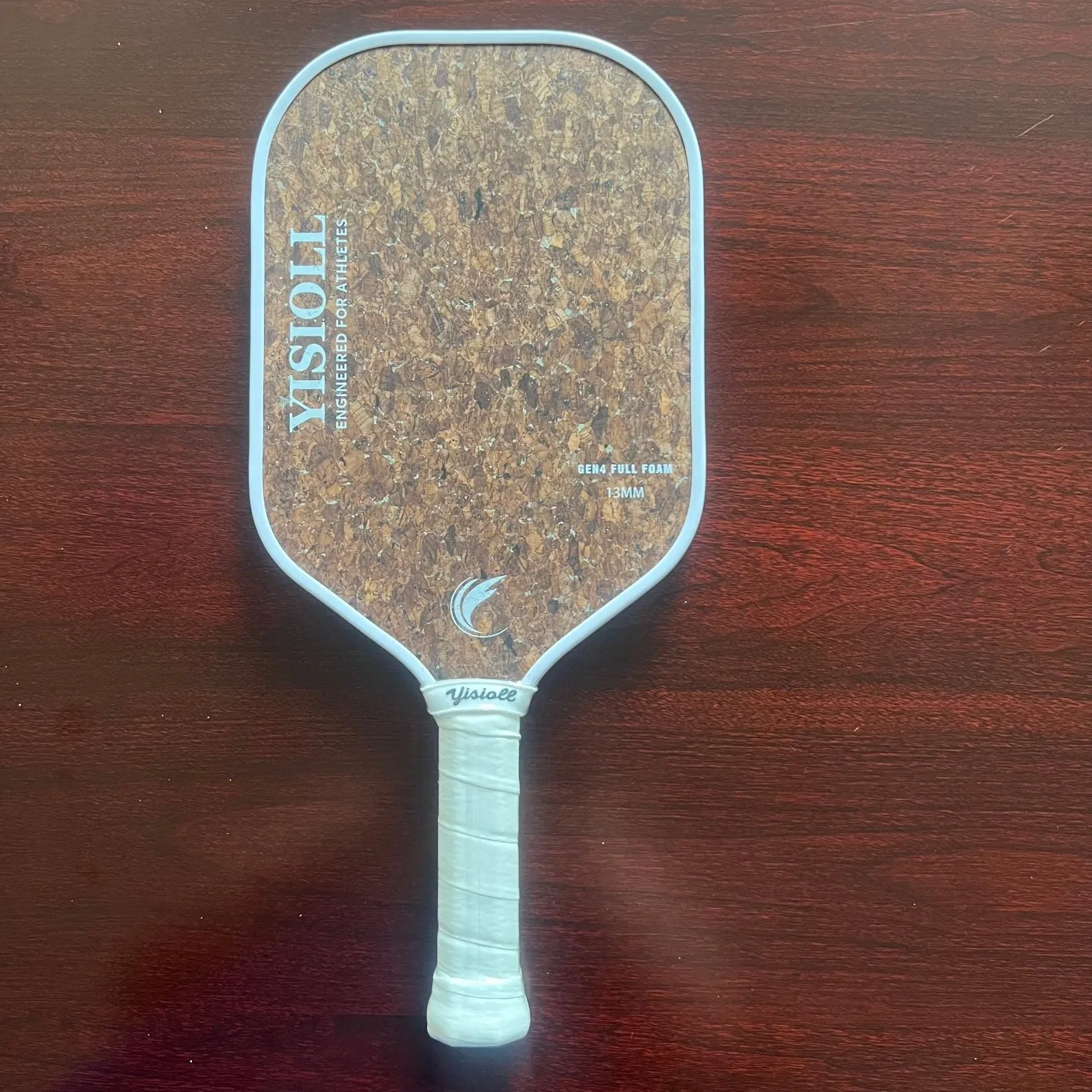 Paleta de pickleball compuesta de fibra de vidrio y fibra de carbono con mango ergonómico para uso diario en clubes deportivos