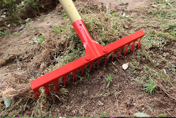 Herramientas de Jardín de Granel 14 Rastrillos de Dientes Torcidos Rastrillos de Metal para Jardín