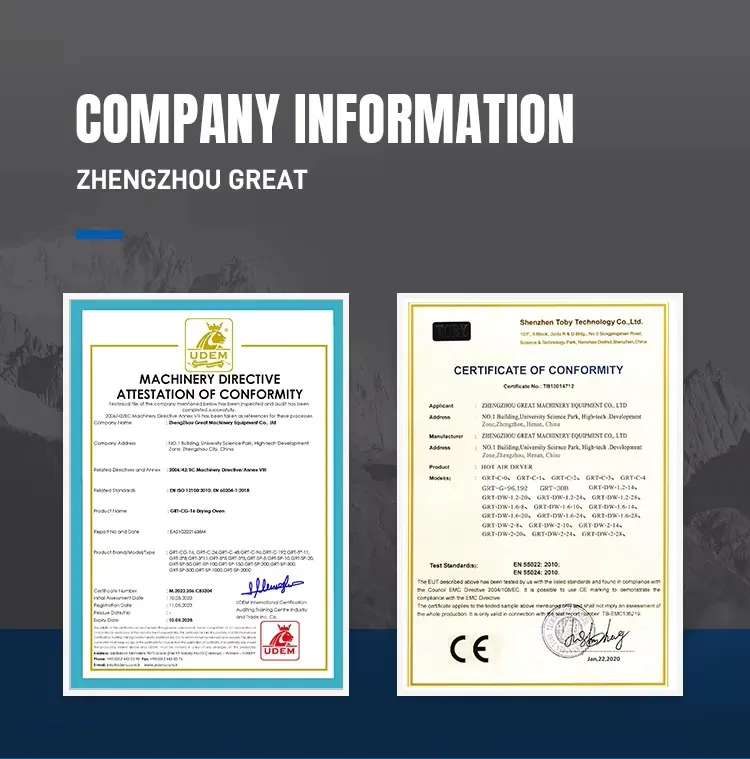 Certificaciones del extractor de aceite esencial