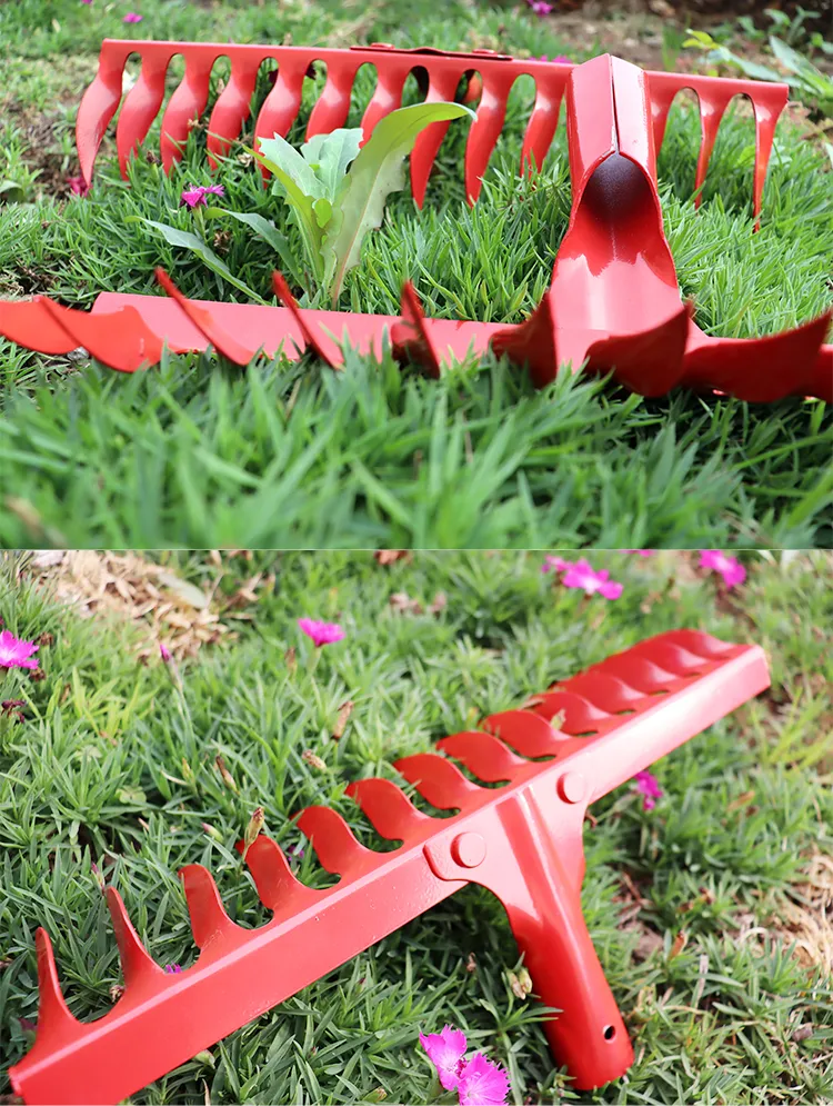 Herramientas de Jardín de Granel 14 Rastrillos de Dientes Torcidos Rastrillos de Metal para Jardín