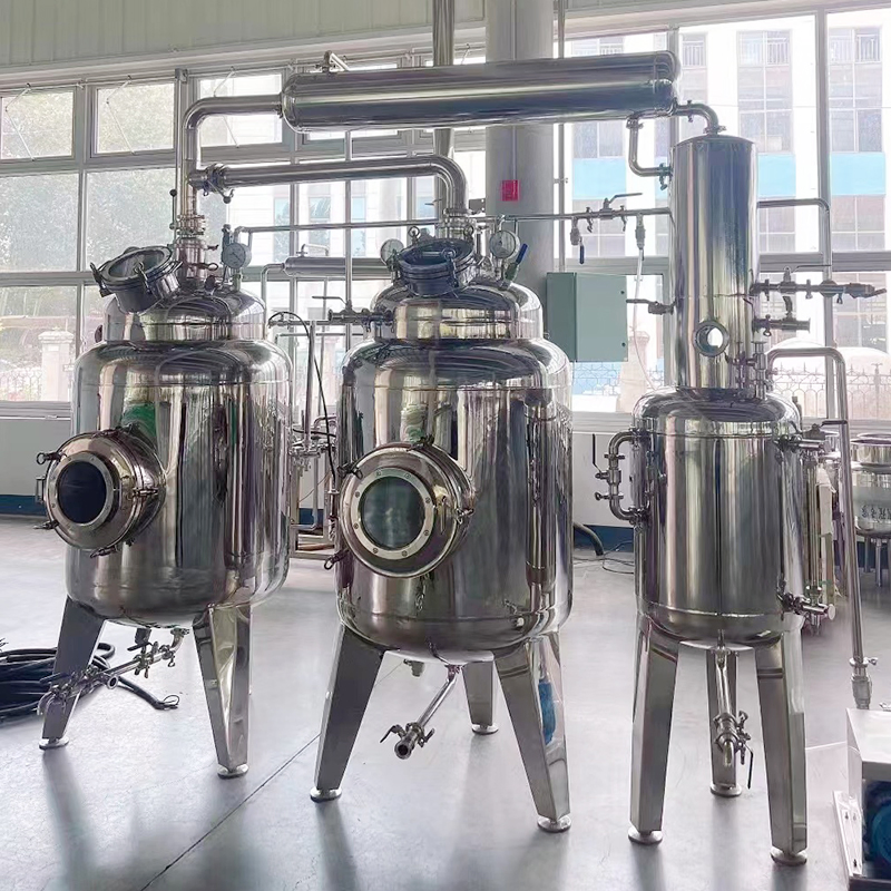 Extractor Concentrador de Vacío de Acero Inoxidable de Extracto Seco de Diente de León Herbal Tianhe