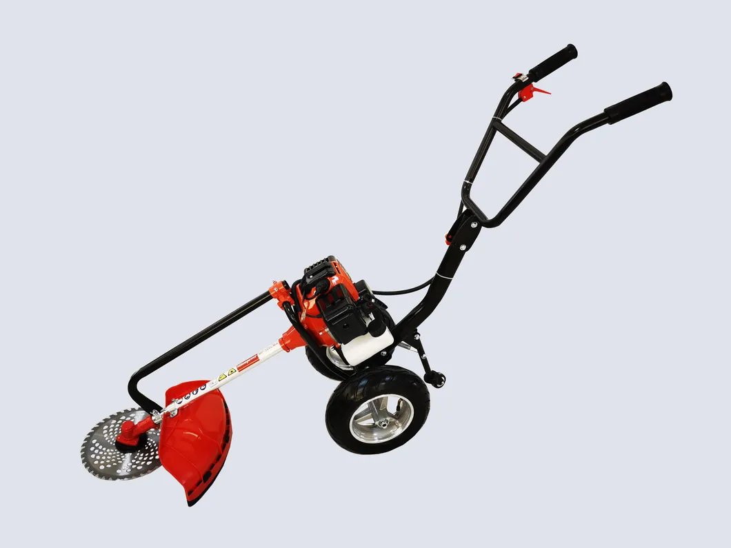 Cortadora de césped manual multifuncional de empuje, desmalezadora a gasolina, cortadora de cepillo