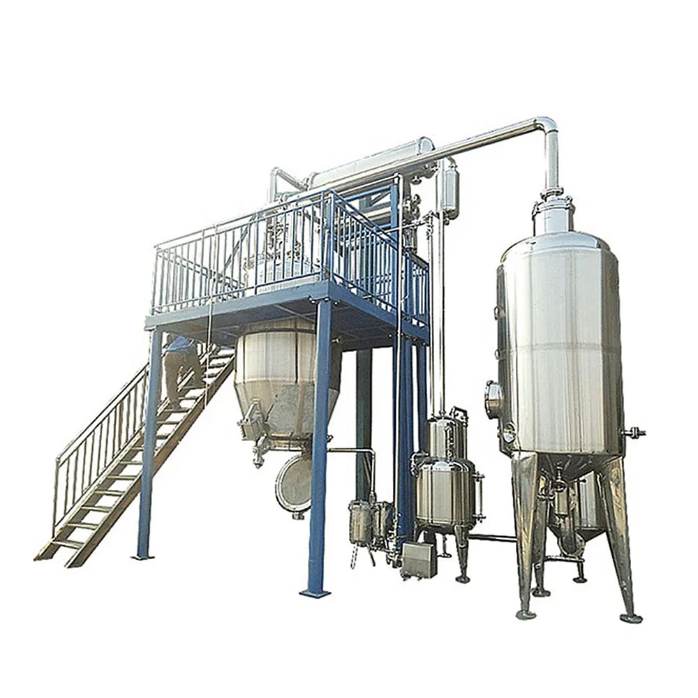 Línea de producción de extractores de aceite esencial de hierbas de acero inoxidable de grado industrial para canela