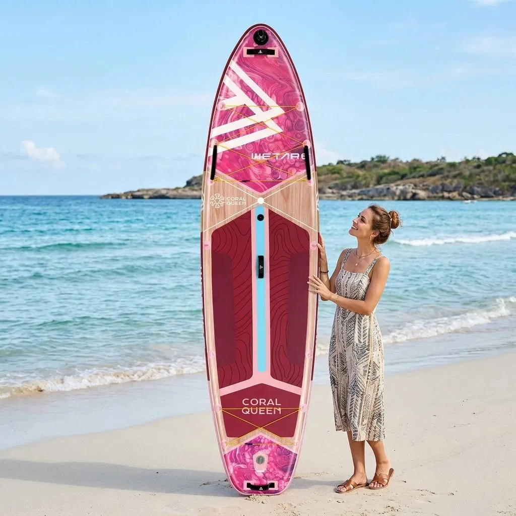 Tabla de Paddle Inflable de Puntos de Caída al por Mayor 3fin Sistema Portátil para Todos los Deportes Acuáticos Ventas Directas de Fábrica