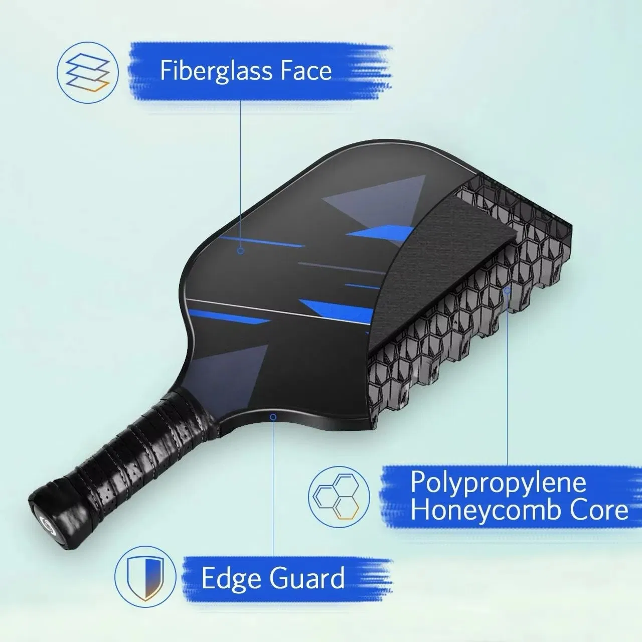 Fabricante de raquetas de pickpocket Anxspin suministra logotipo personalizado y muestra de raqueta de pickpocket de carbono OEM, conjunto de palas de pickleball deportivas