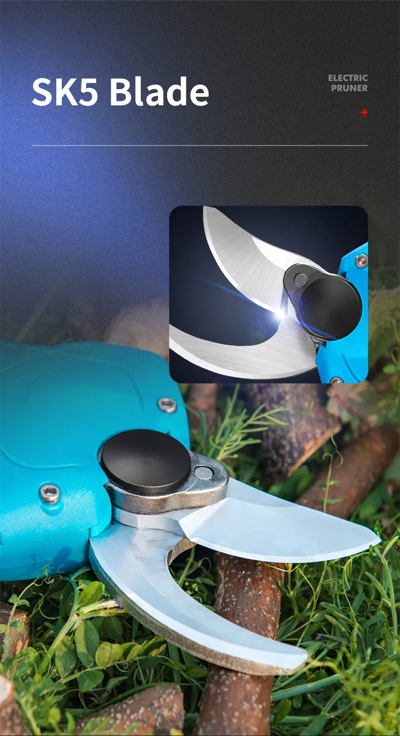 Podadora Eléctrica Suca Profesional 25mm Tijera Eléctrica para Poda de Frutas Podadora Eléctrica de Bypass Puede Ser Equipado con Barra de Extensión