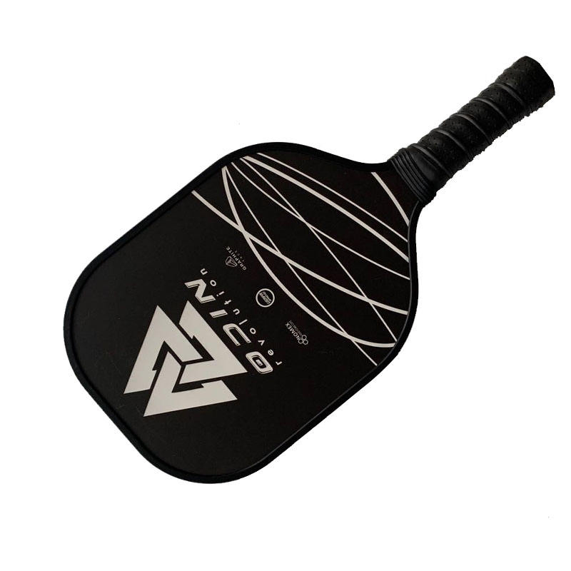 Raqueta de pickleball de grafito, pala de pickleball de fibra de vidrio con empuñadura de confort acolchada