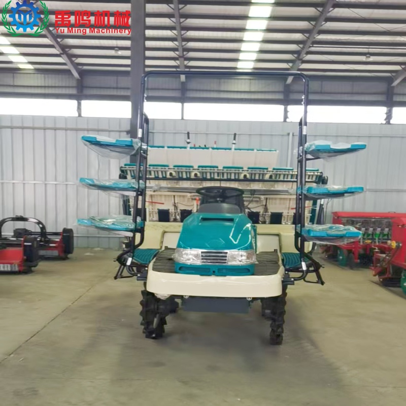 8-Line Trasplantador de arroz de gasolina Planter de plántulas de arroz