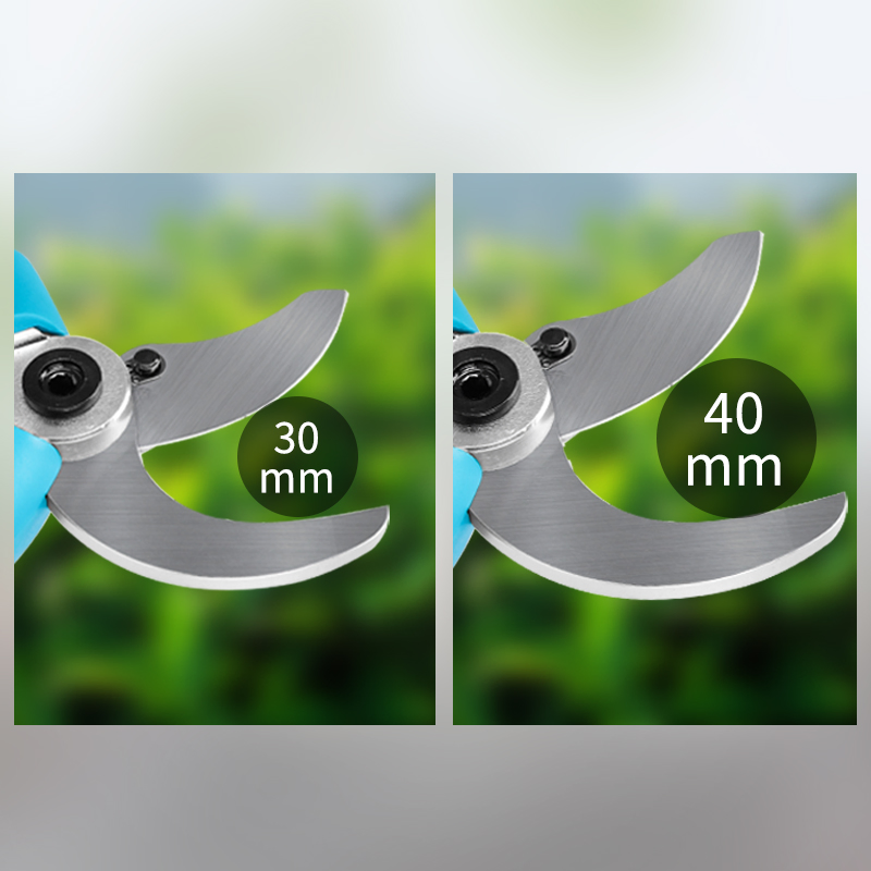 Suca 40mm Tijeras Podadoras Fábrica OEM ODM Herramientas Agrícolas de Jardín Portátiles de Batería Eléctrica para Podar Árboles con Batería de Litio