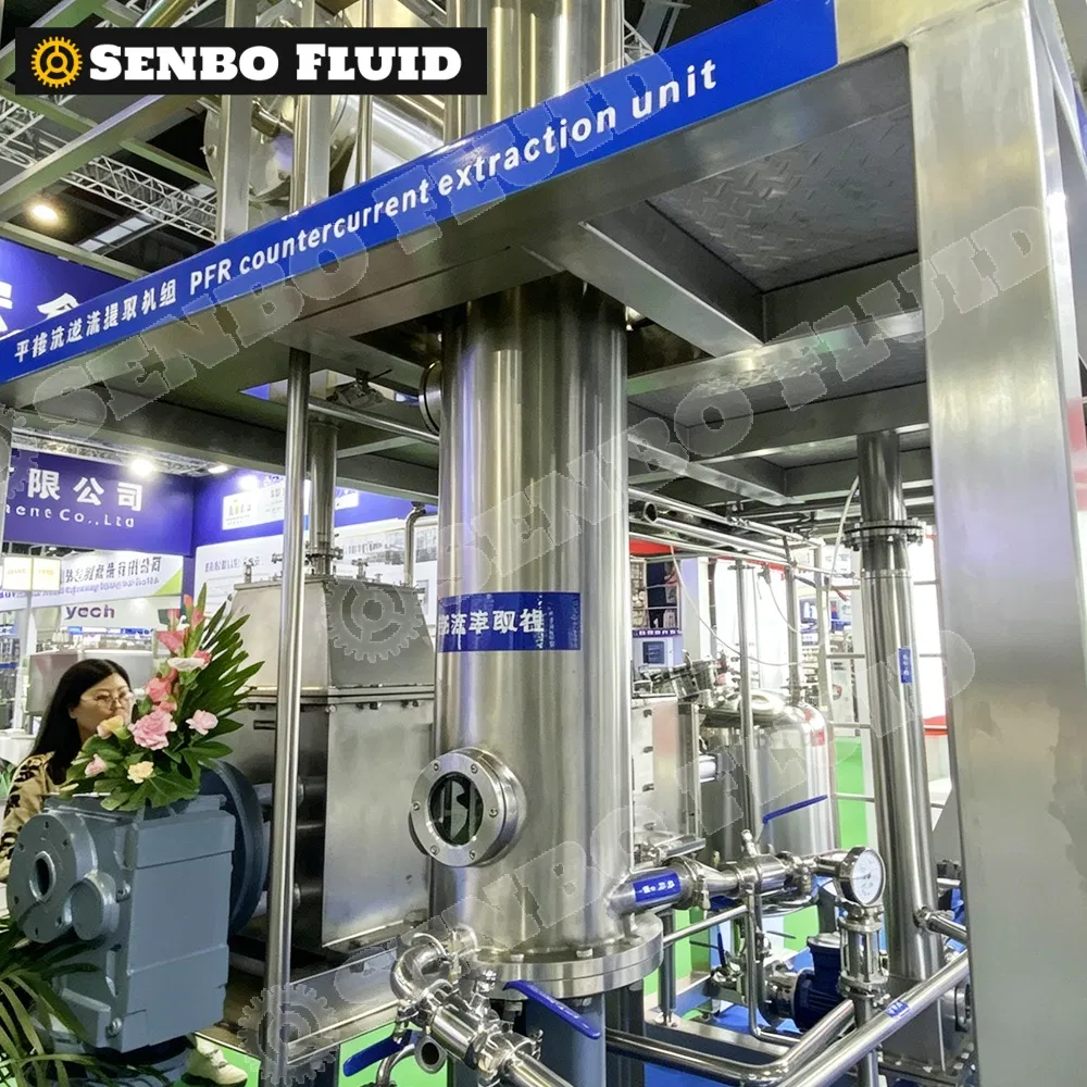 Industrial Horizontal Plug Flow Countercurrent Extractor Pfr Continuous Solvent Extraction System
