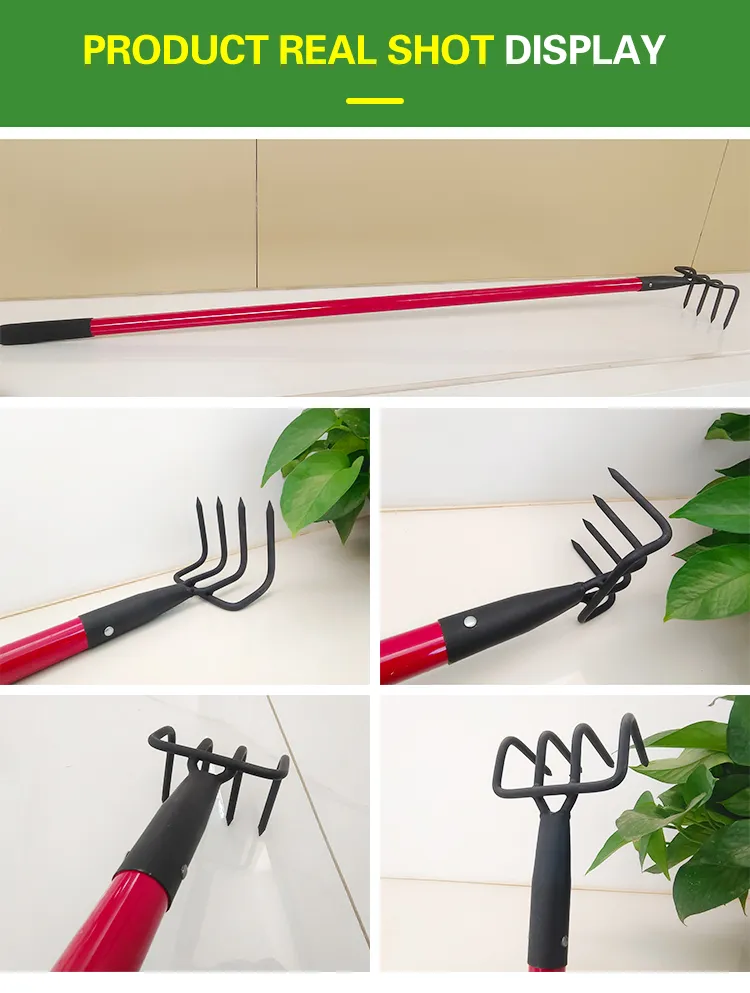 Productos más vendidos Rastrillos de jardín de acero para soldadura con mango de madera y fibra de vidrio