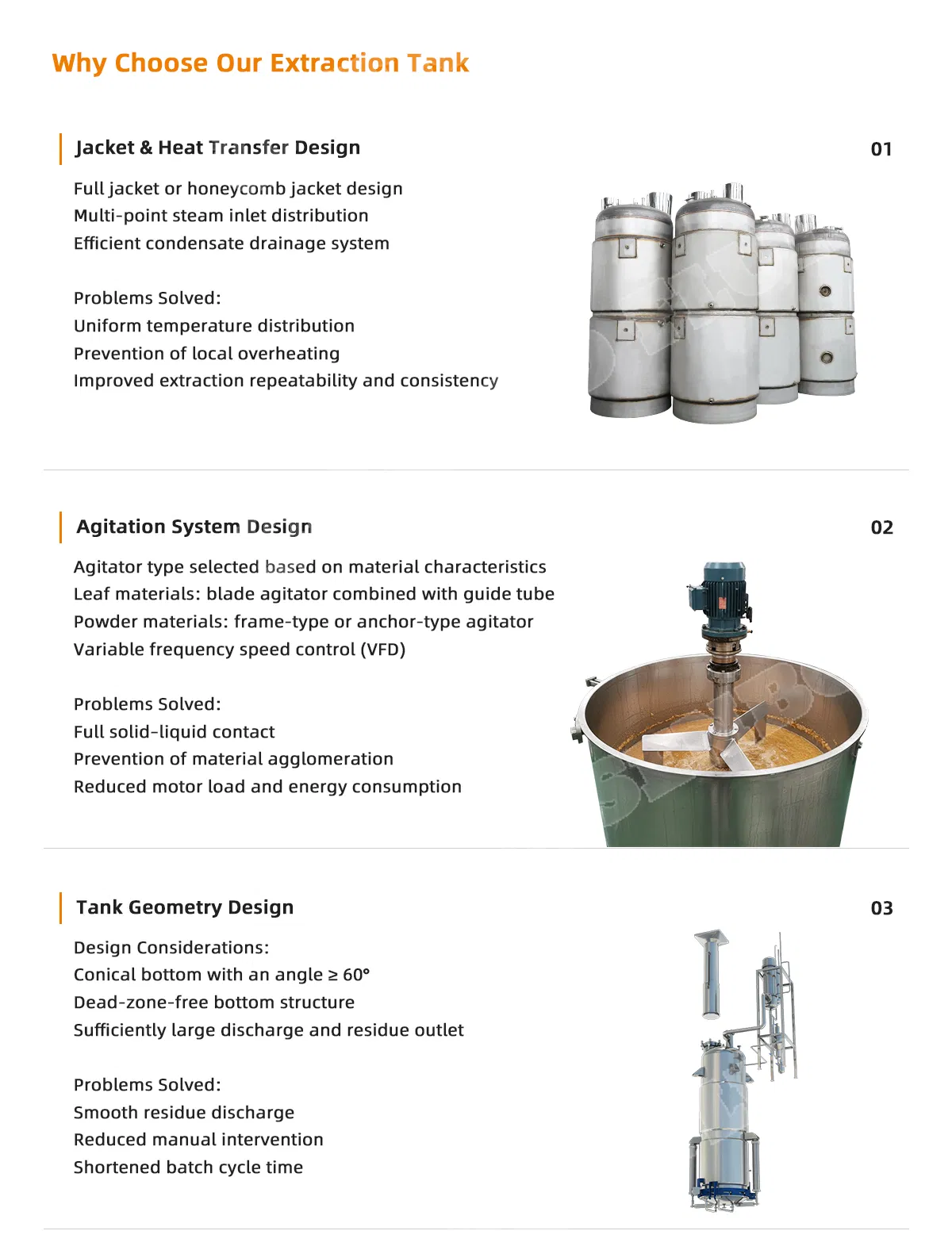 1000L Extractor de Mezcla y Extracción de Etanol Ultrasonico de Acero Inoxidable
