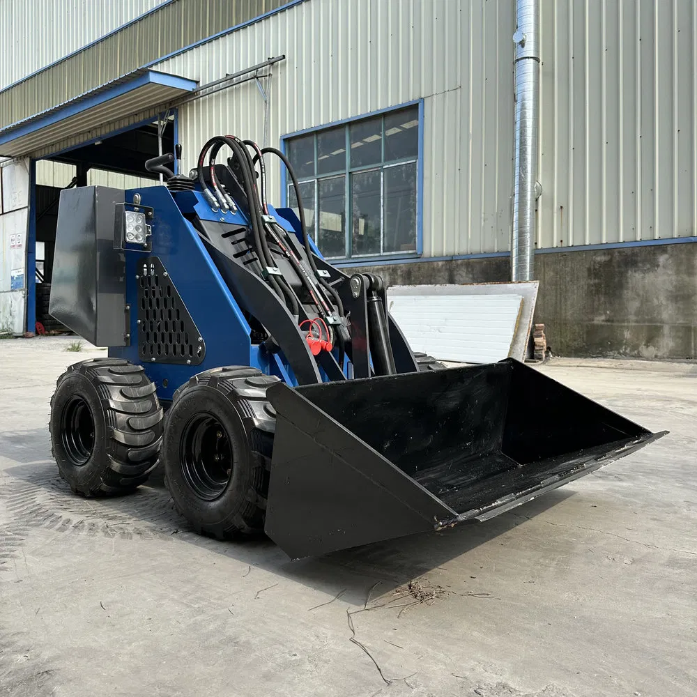 Cargadora de ruedas mini skid steer duradera Bdw14 para renovación de plaza comercial