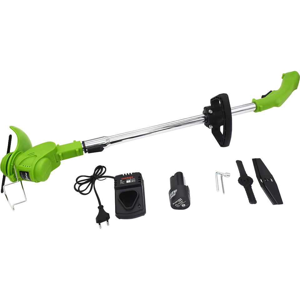Cortadora de césped eléctrica portátil 12V con mango telescópico ajustable