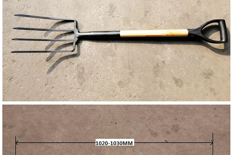 Tenedor de Jardín de Madera Premium para Cavado y Plantación Eficiente