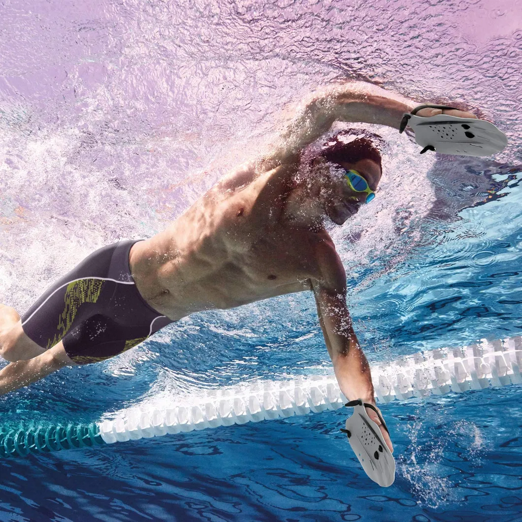 Palas de entrenamiento de natación con correas ajustables para hombres y mujeres Wyz13120