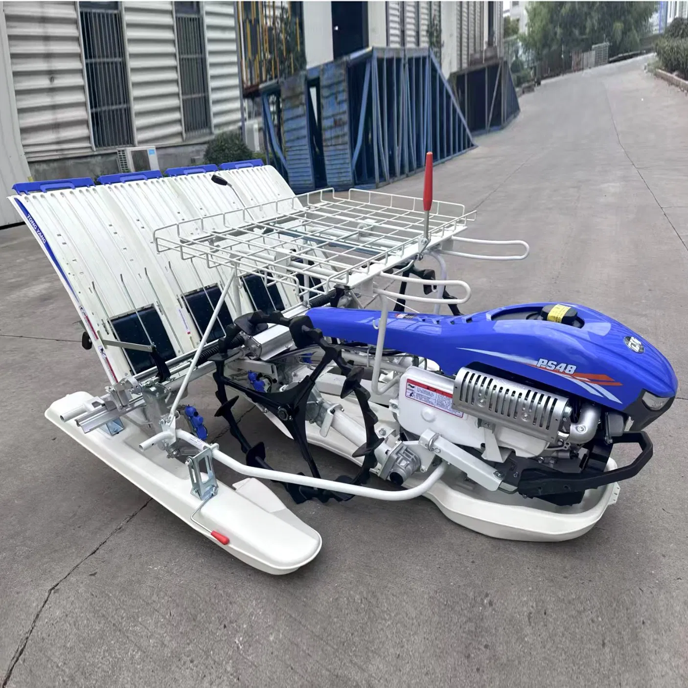 Gran Calidad 2.4 Kw Diesel 6 Filas Eficiente Transplantador de Arroz Manual