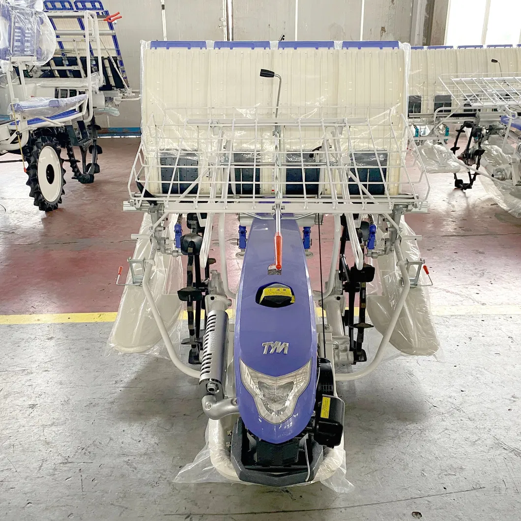 Gran Calidad 2.4 Kw Diesel 6 Filas Eficiente Transplantador de Arroz Manual