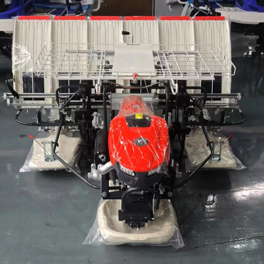 Gran Calidad 2.4 Kw Diesel 6 Filas Eficiente Transplantador de Arroz Manual
