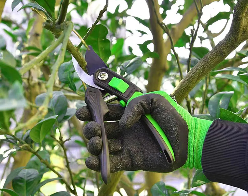 Tijeras de podar con mango de aleación Bypass, herramientas de jardín 8"