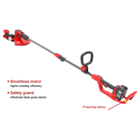 Gt Superior Tools 21V Cortadora de cepillo telescópica eléctrica sin cable de litio