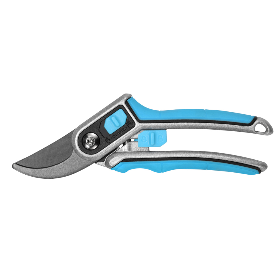 Tijeras de podar de aluminio de alta resistencia con mango profesional para un corte sin esfuerzo