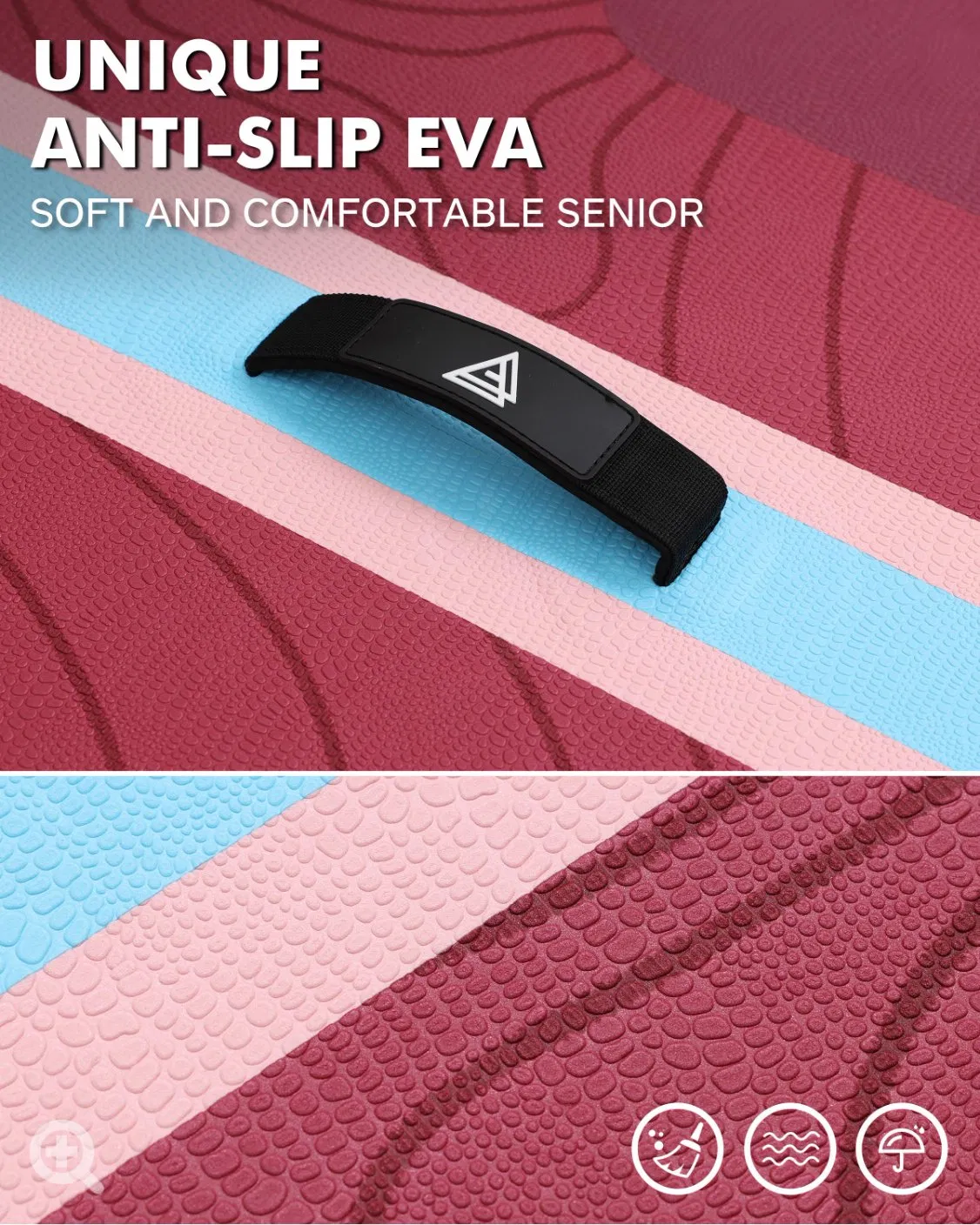 Tabla de Paddle Inflable de Puntos de Caída al por Mayor 3fin Sistema Portátil para Todos los Deportes Acuáticos Ventas Directas de Fábrica