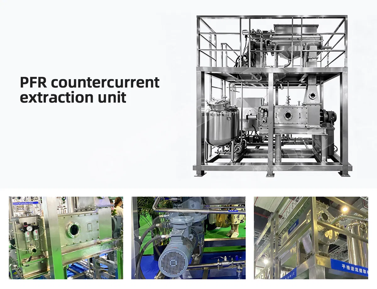 Industrial Horizontal Plug Flow Countercurrent Extractor Pfr Continuous Solvent Extraction System