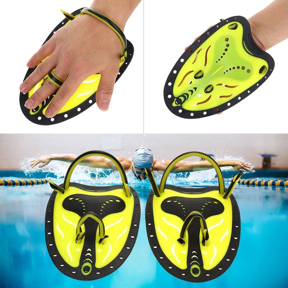 Palas de natación ajustables de silicona suave TPR PP Gloffie para entrenamiento, todas las edades