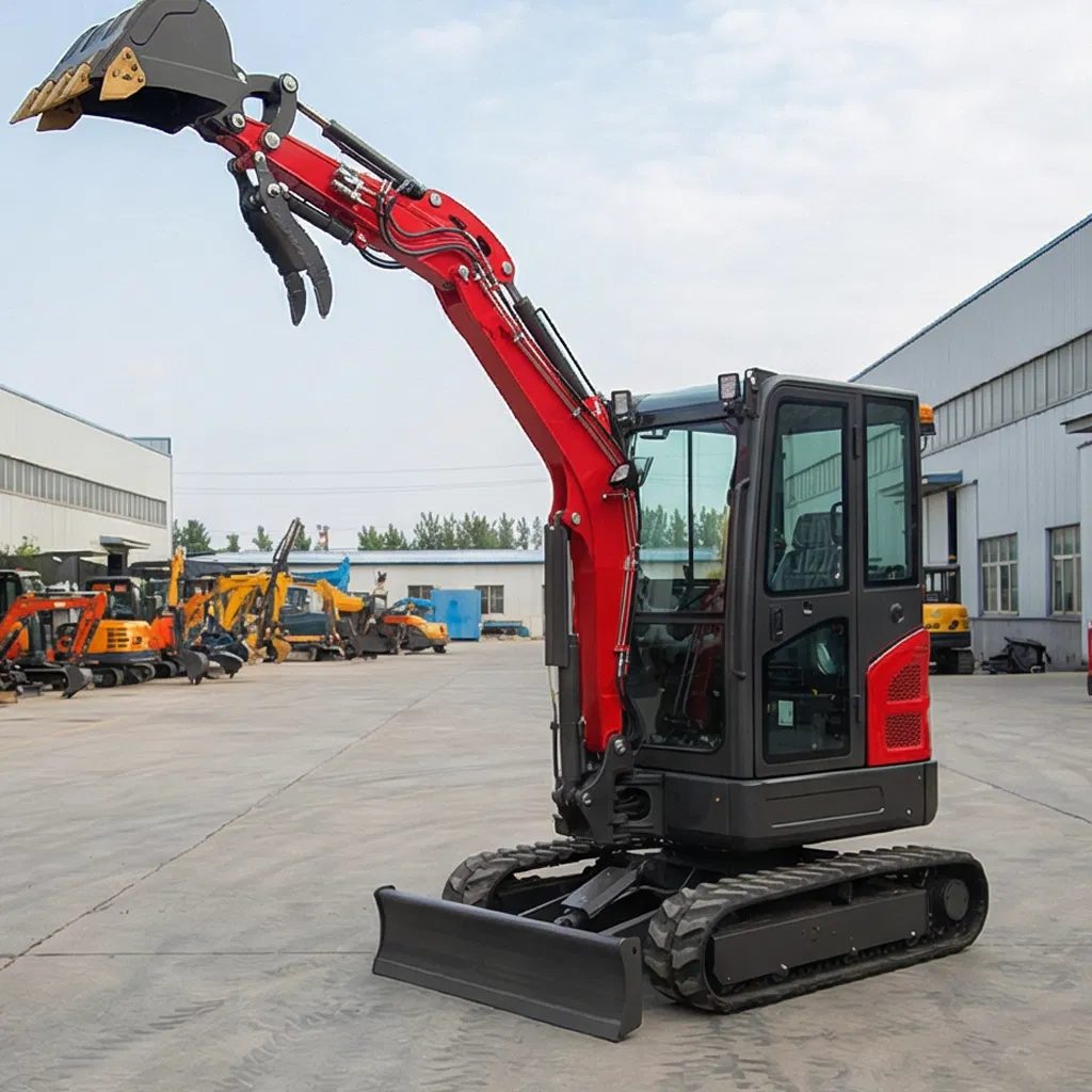 Nuevo Equipo de Construcción 3 8 Tonelada Mini Excavadora Compacta con Accesorios Versátiles