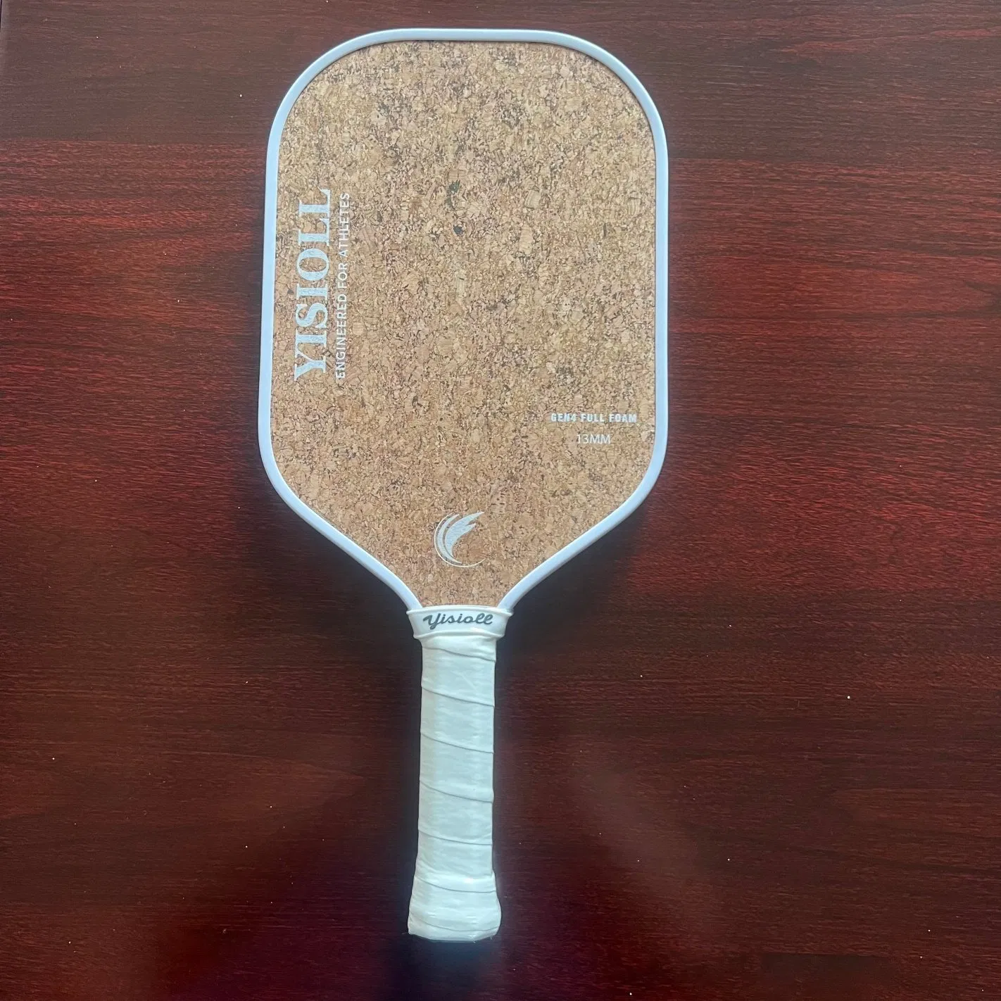 Paleta de pickleball compuesta de fibra de vidrio y fibra de carbono con mango ergonómico para uso diario en clubes deportivos