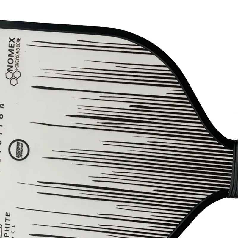 Pala de pickleball de carbono completo con superficie de PTFE y agarre de confort acolchado