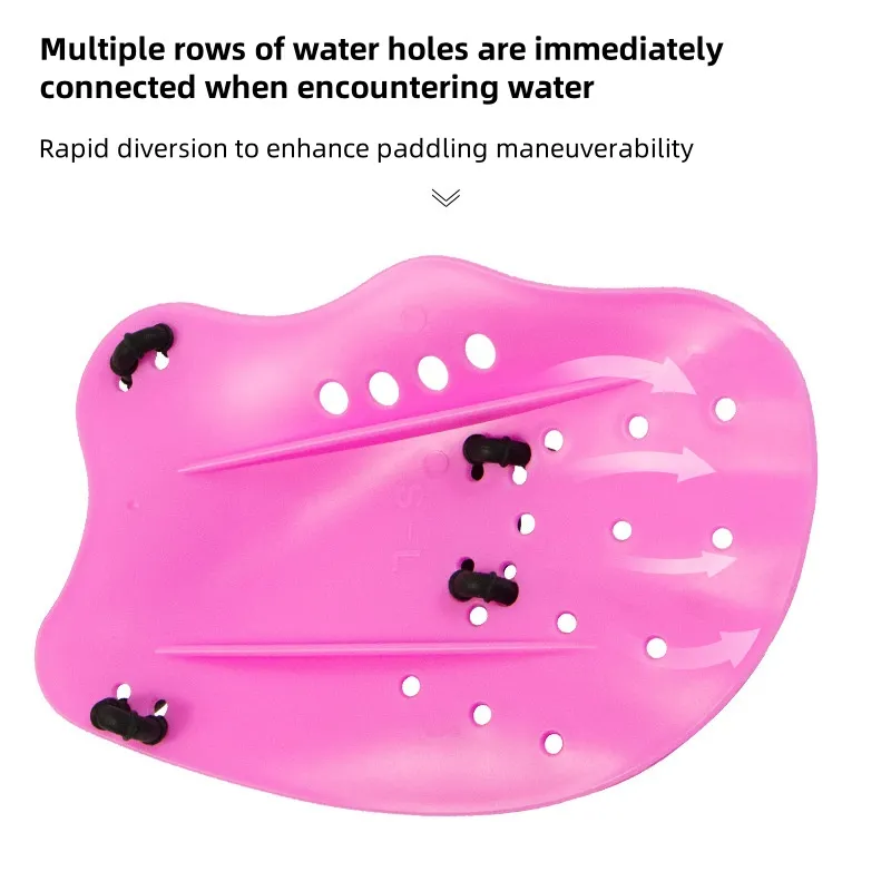 Gloffie Profesional Ajustable Diseño Óptimo de Silicona para Todos los Nadadores Palas de Natación