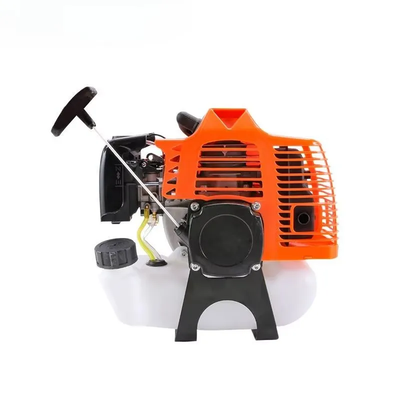 Cortadora de hierba manual de mochila para agricultura 4 máquina de corte de cepillo con motor de gasolina para desmalezado en el campo