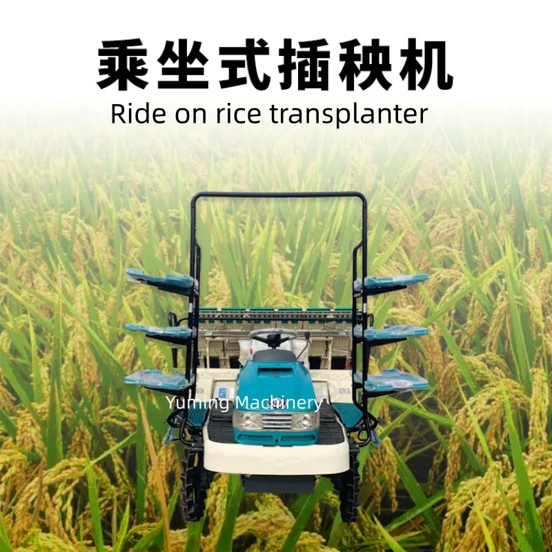 8-Line Trasplantador de arroz de gasolina Planter de plántulas de arroz