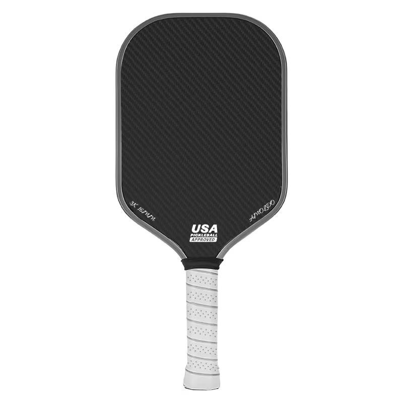 Aprobado por Anxspin Usapa T700 Raqueta de Pickleball Fricción Rugosa Paddle de Carbono Fibra Personalizada Superficie Rugosa Impresión Hueca Paddle de Pickle Paddle de Pickleball