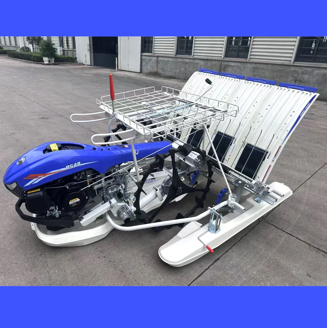 Gran Calidad 2.4 Kw Diesel 6 Filas Eficiente Transplantador de Arroz Manual