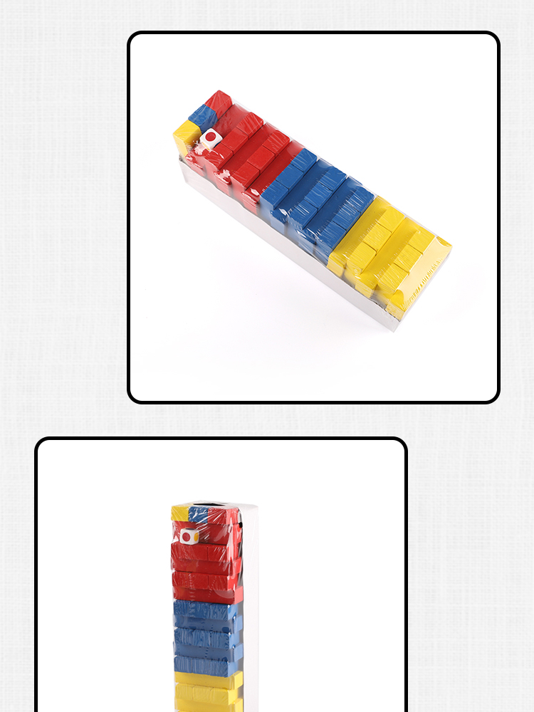 Wholesale Colorful Wooden Building Blocks - Safe, Non-Toxic, STEM Educational Toys for Kids Board Games