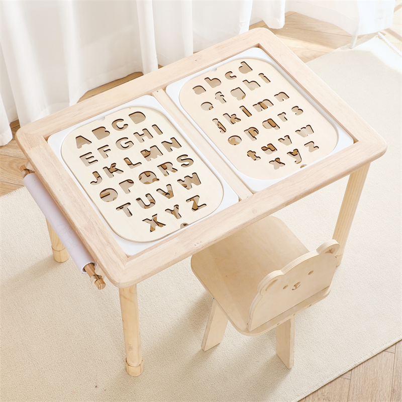 Wooden Sensory Table Board for Baby Educational Toy to Develop Color Cognition and Intelligence