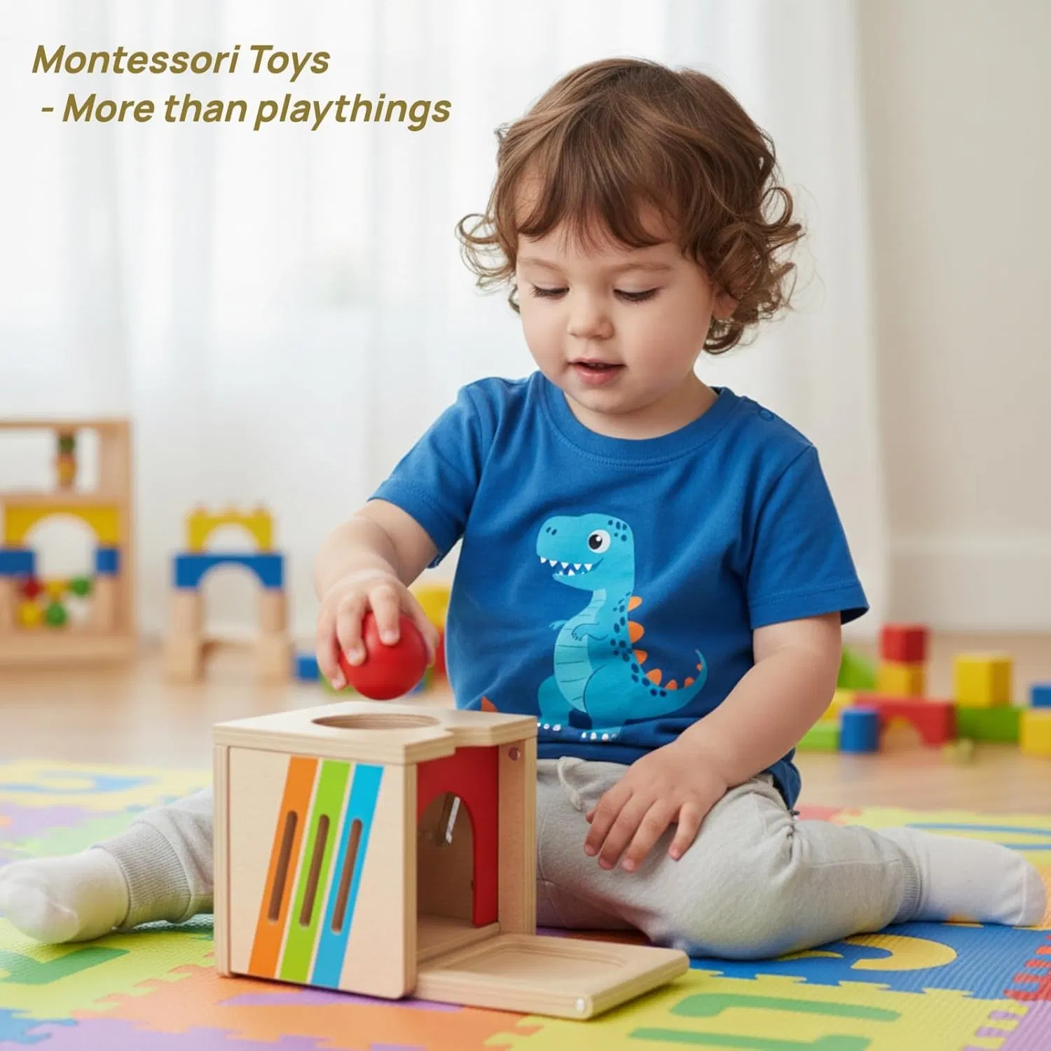 5 in 1 Montessori Activity Toys for Kids Wooden Learning Toys with Object Permanence Bird Feeding Game Fine Motor Skills Problem